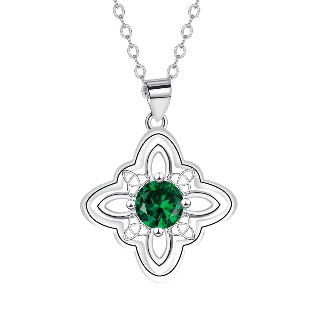 Celtic Emerald 925 Silver