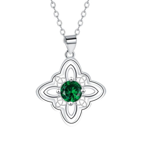 Celtic Emerald 925 Silver