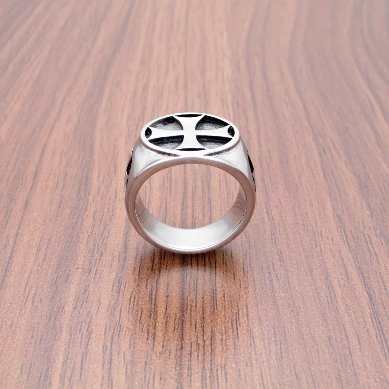 Templar Cross Signet Ring