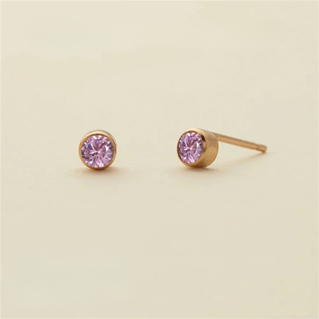 Birthstone Push-Back Earrings
