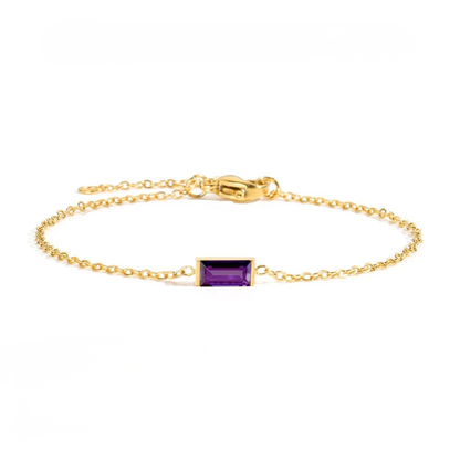 Birthstone Bar Bracelet