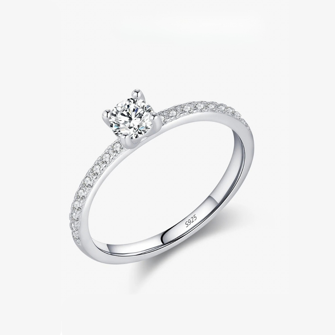 Timeless Halo Ring 925 Sterling Silver