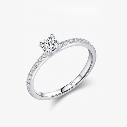 Timeless Halo Ring 925 Sterling Silver