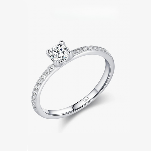 Timeless Halo Ring 925 Sterling Silver