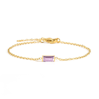 Birthstone Bar Bracelet