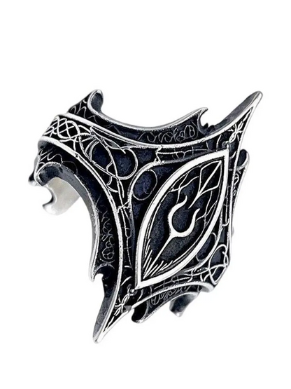 Runic Flame Crown Ring