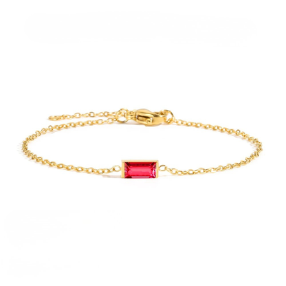 Birthstone Bar Bracelet