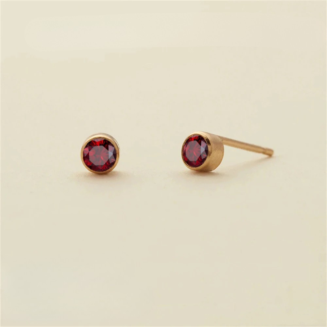 Birthstone Push-Back Earrings