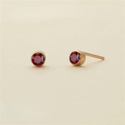 Birthstone Push-Back Earrings
