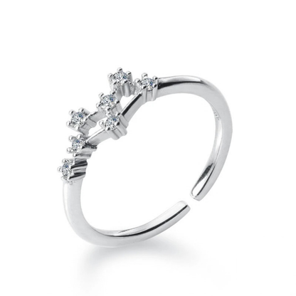 Zodiac Constellation Ring - 925 Sterling Silver