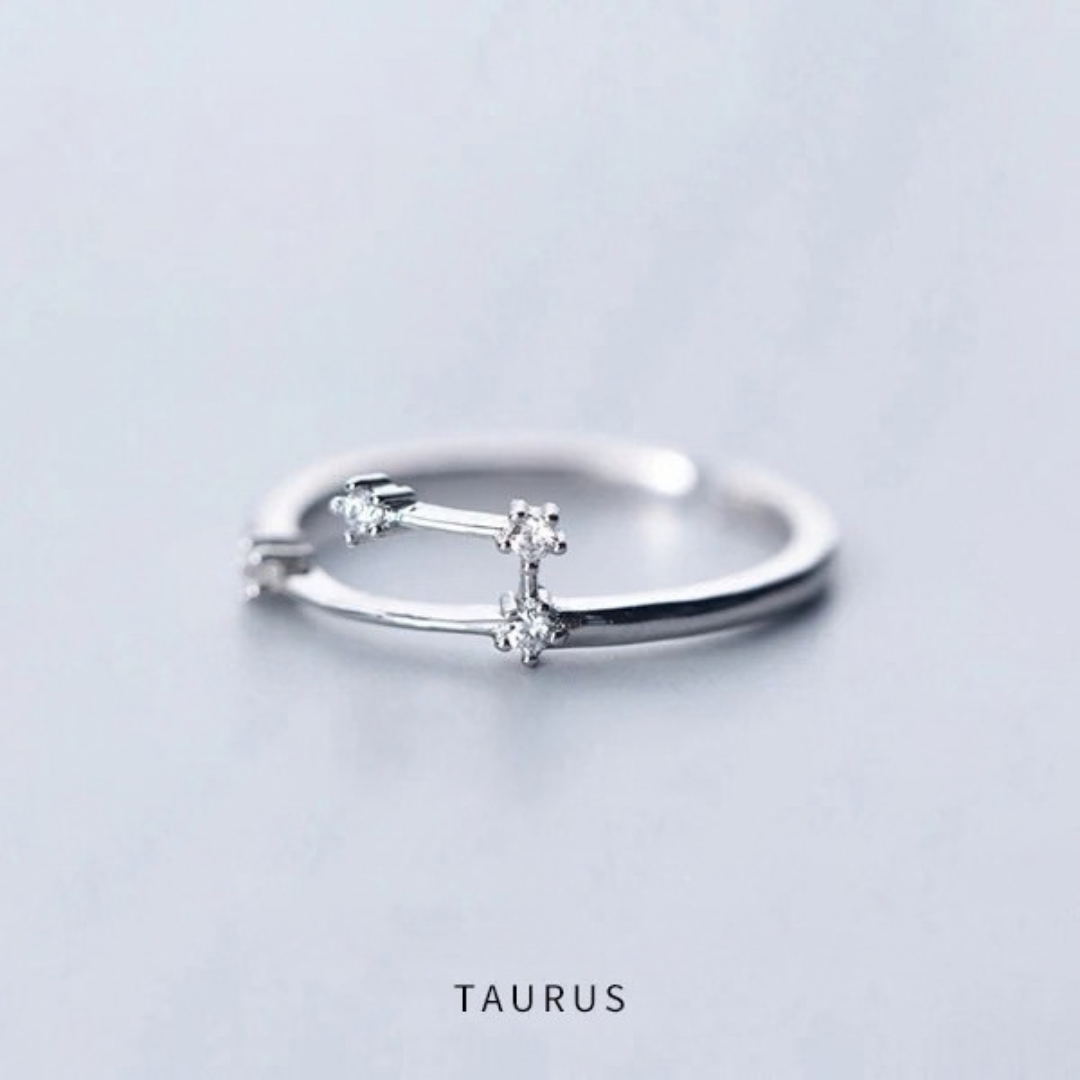 Zodiac Constellation Ring - 925 Sterling Silver