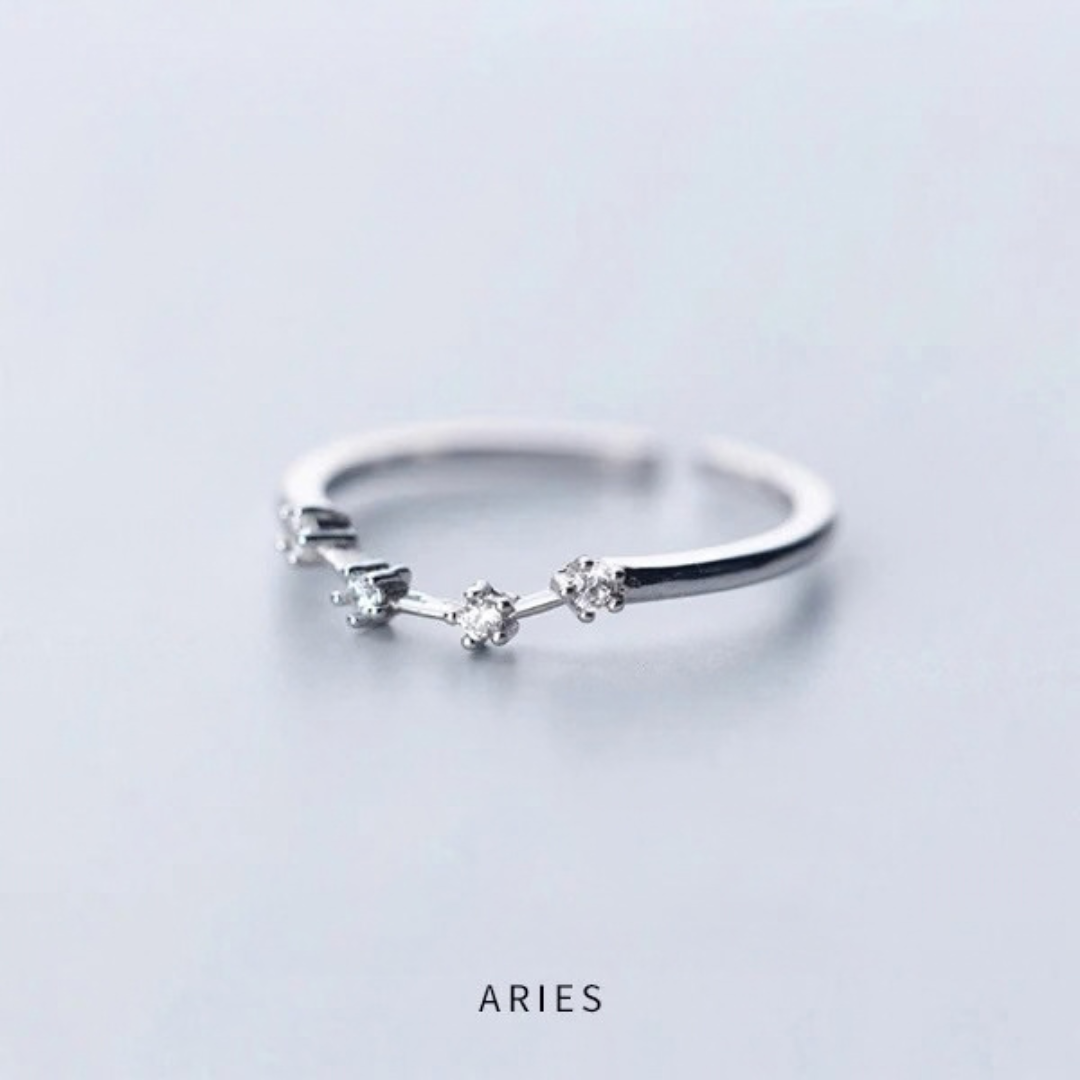 Zodiac Constellation Ring - 925 Sterling Silver