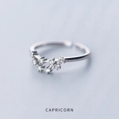 Zodiac Constellation Ring - 925 Sterling Silver