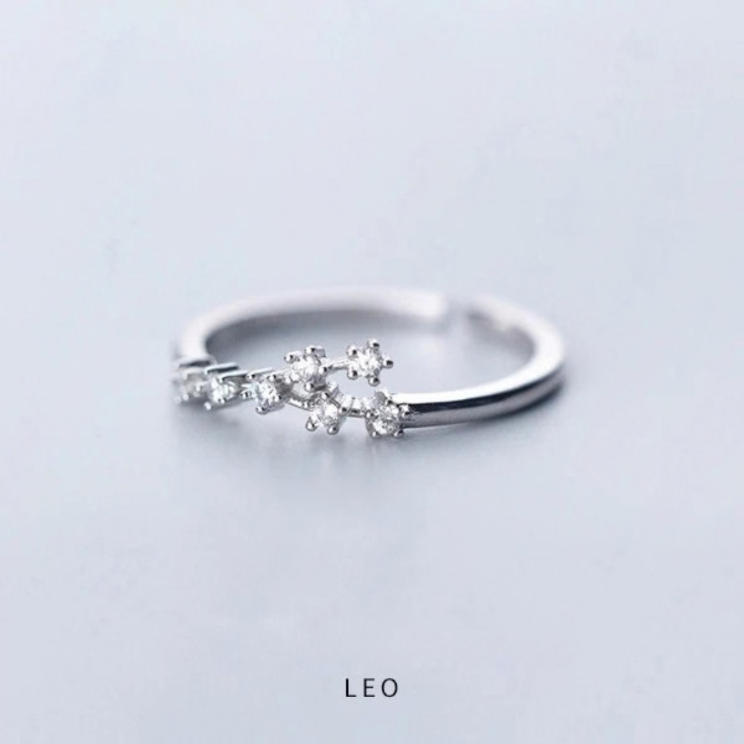 Zodiac Constellation Ring - 925 Sterling Silver