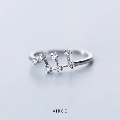 Zodiac Constellation Ring - 925 Sterling Silver