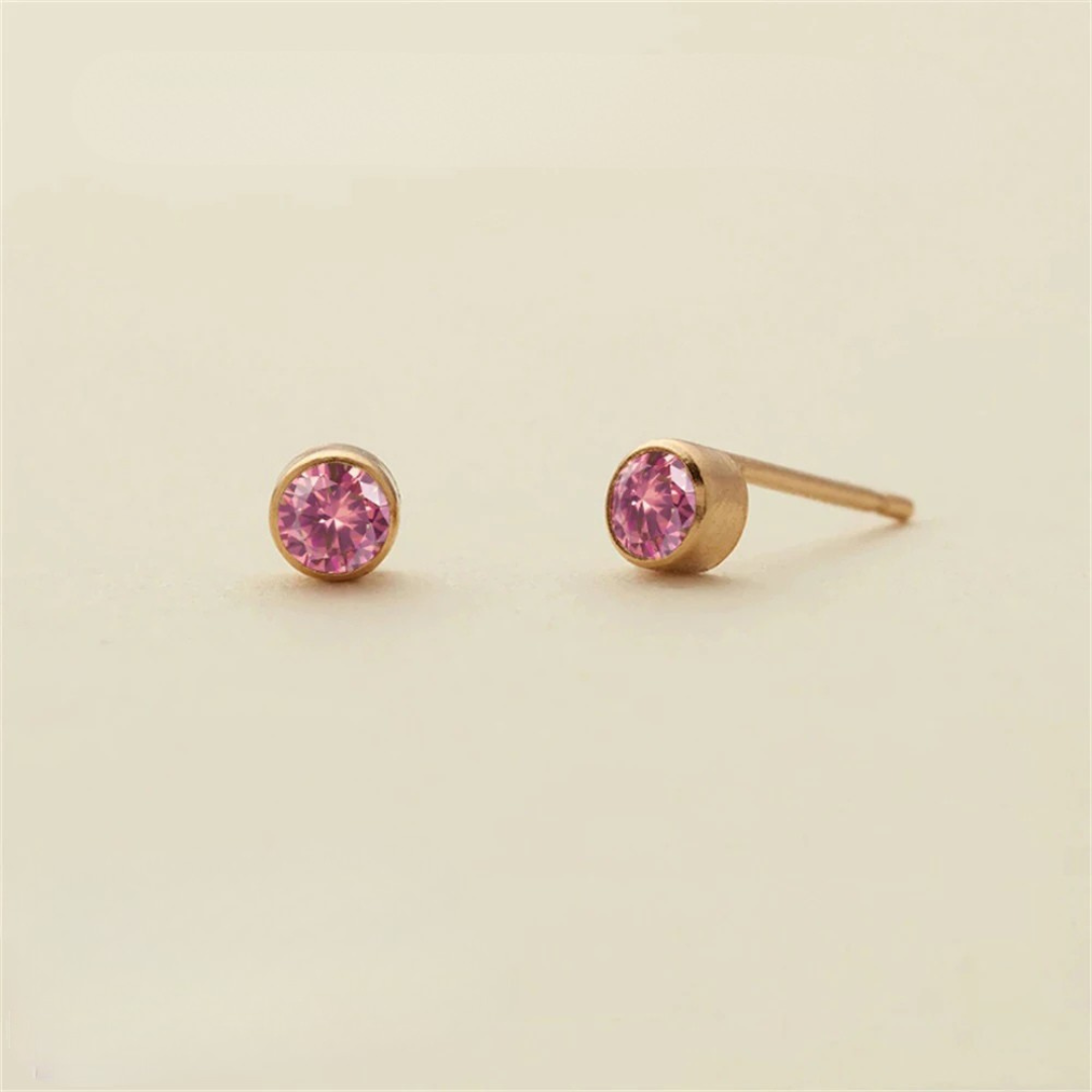 Birthstone Push-Back Earrings