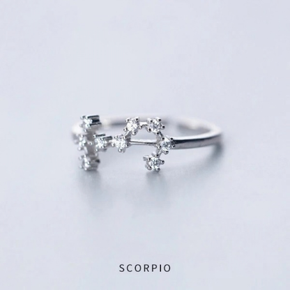 Zodiac Constellation Ring - 925 Sterling Silver