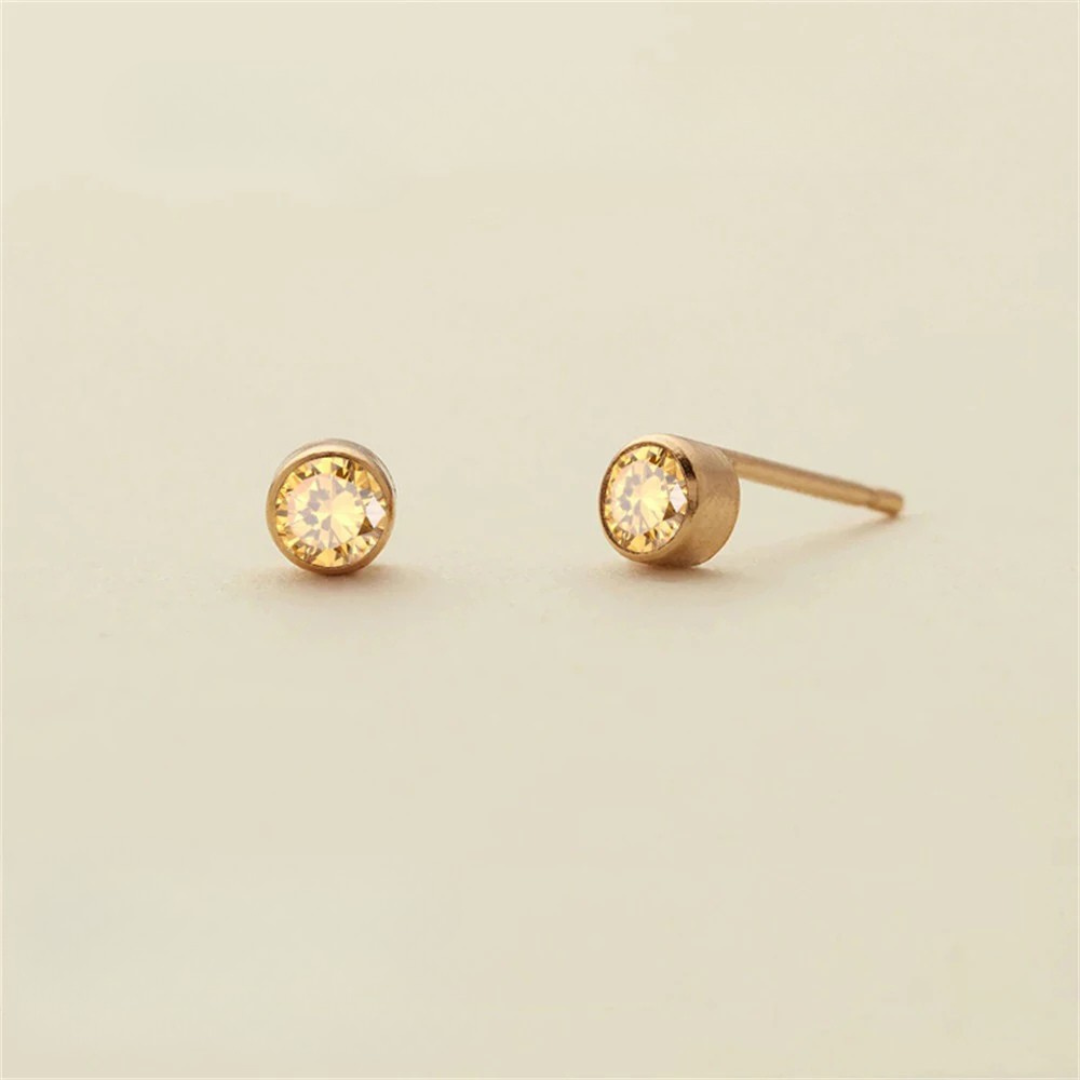 Birthstone Push-Back Earrings