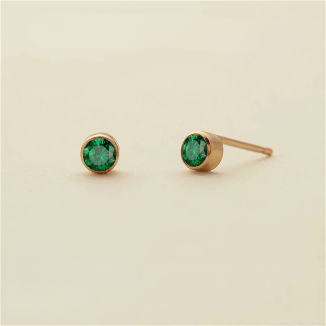 Birthstone Push-Back Earrings