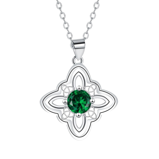 Celtic Emerald 925 Silver