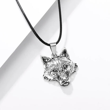 Fenrir Wolf Head Necklace