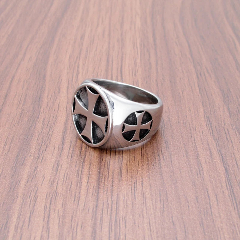 Templar Cross Signet Ring