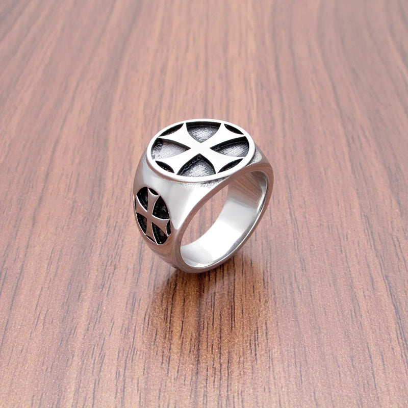 Templar Cross Signet Ring