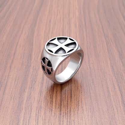 Templar Cross Signet Ring