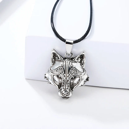 Fenrir Wolf Head Necklace