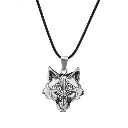 Fenrir Wolf Head Necklace