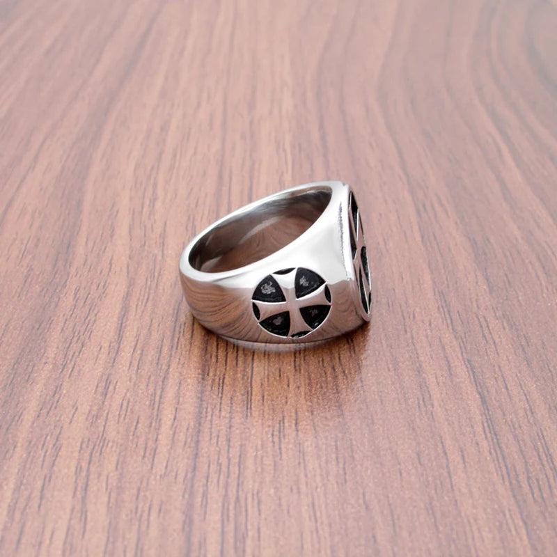 Templar Cross Signet Ring