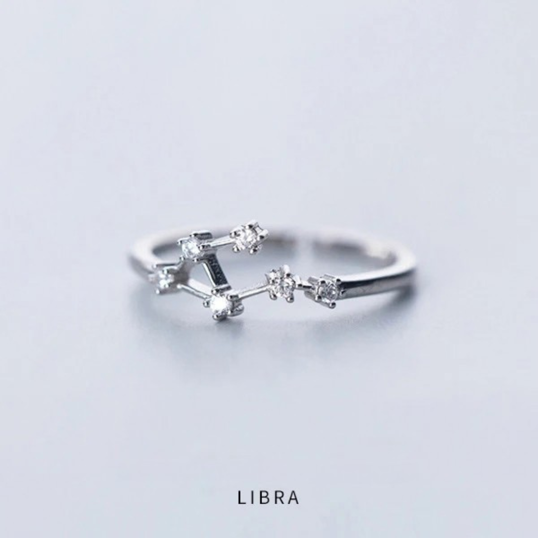 Zodiac Constellation Ring - 925 Sterling Silver