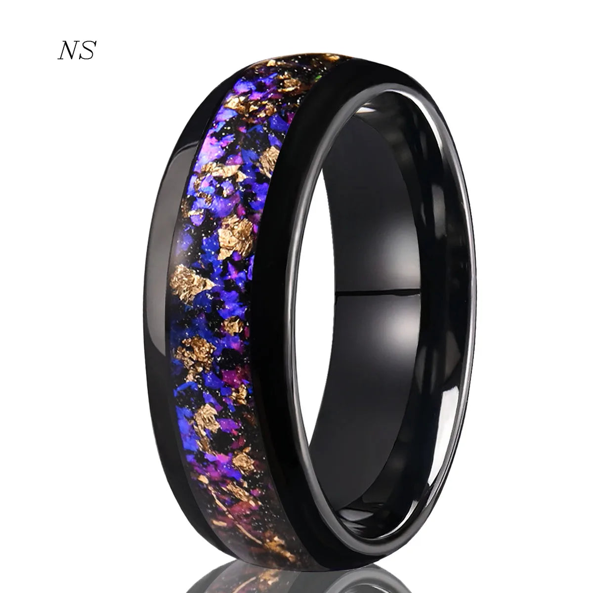 Stellar Veil Tungsten Ring