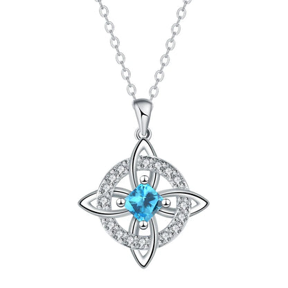 Witch Knot Birthstone Necklace