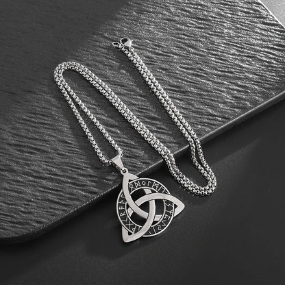 Runic Triquetra Pendant Necklace