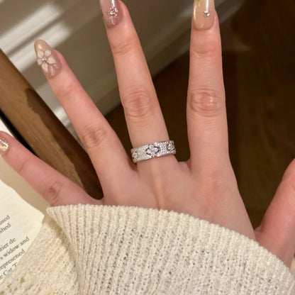 Floral Pavé Ring