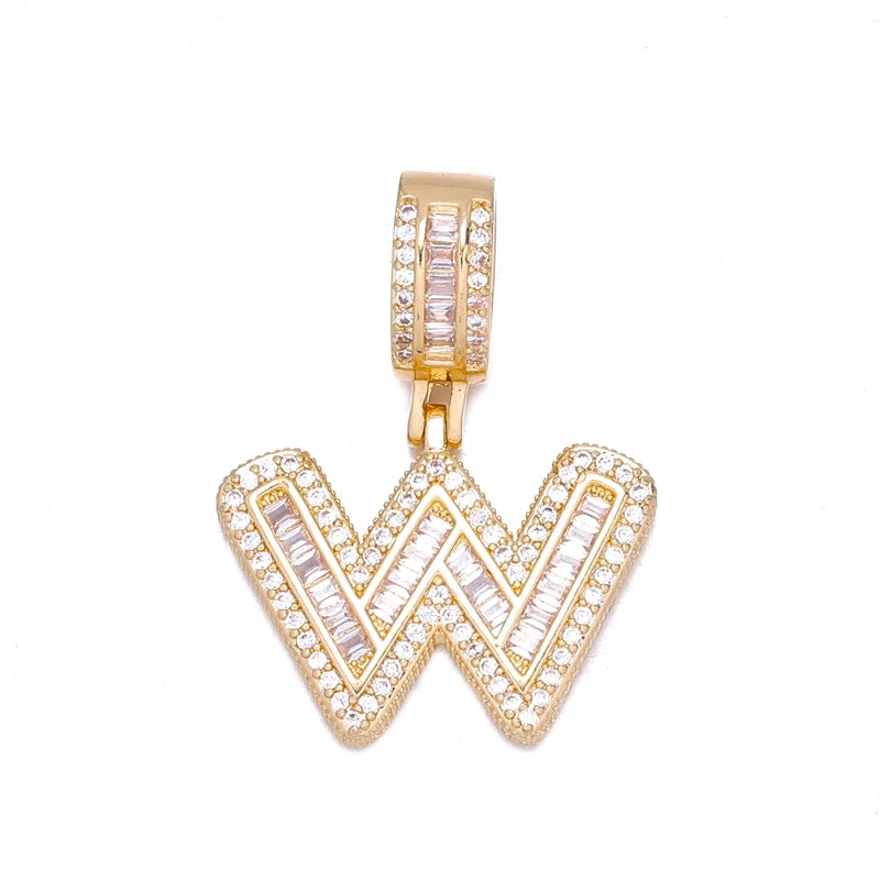 Alphabet Letter Charm Gold Plated