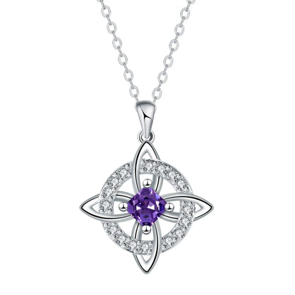 Witch Knot Birthstone Necklace