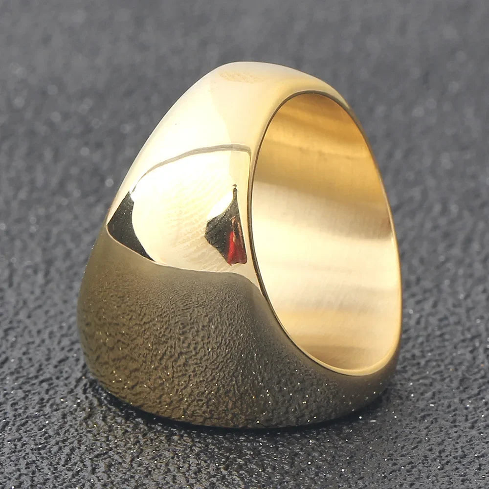 Key of Solomon Seal Signet Ring – 18K Gold Plated