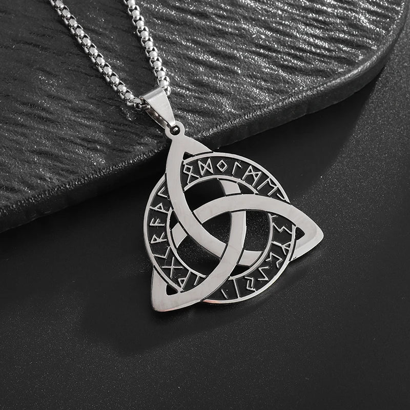 Runic Triquetra Pendant Necklace