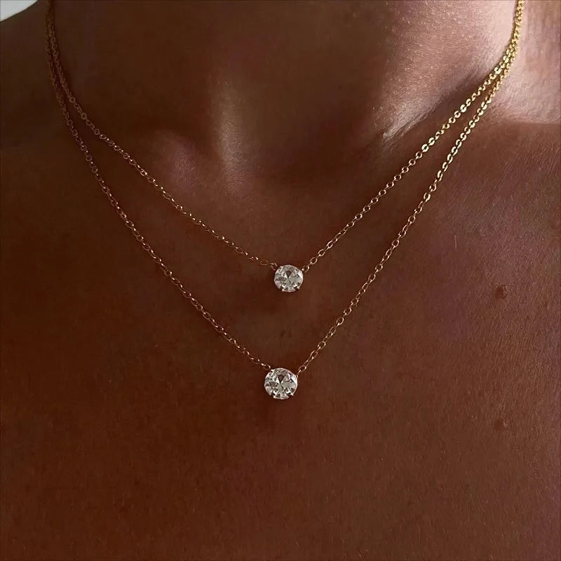 Nova Solitaire Necklace