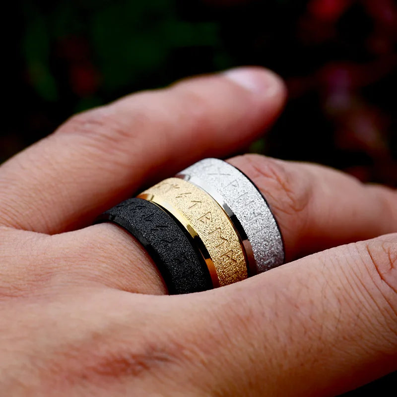 Frosted Runic Warrior Band