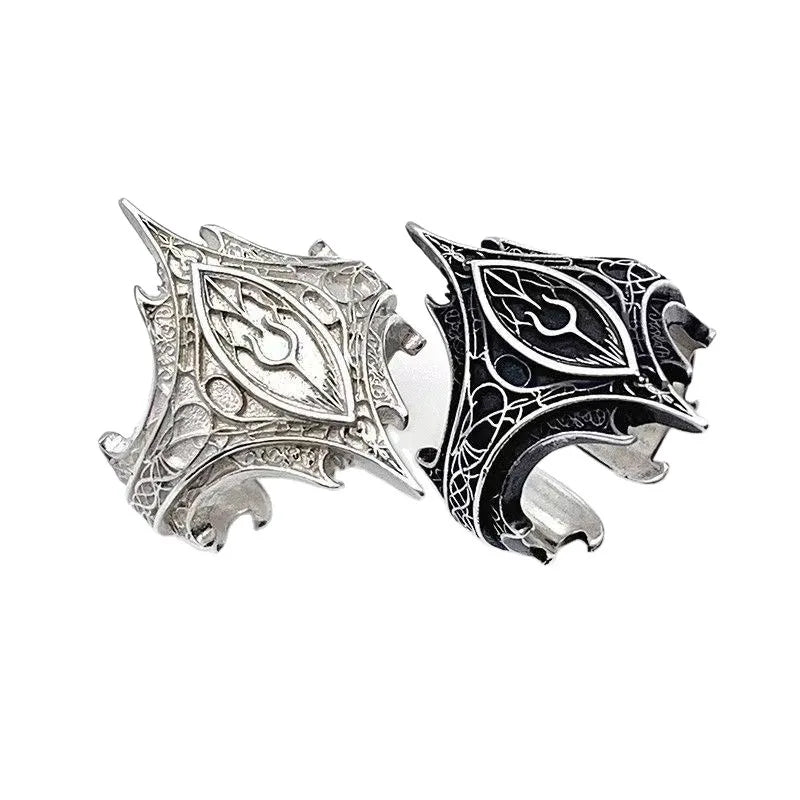Runic Flame Crown Ring