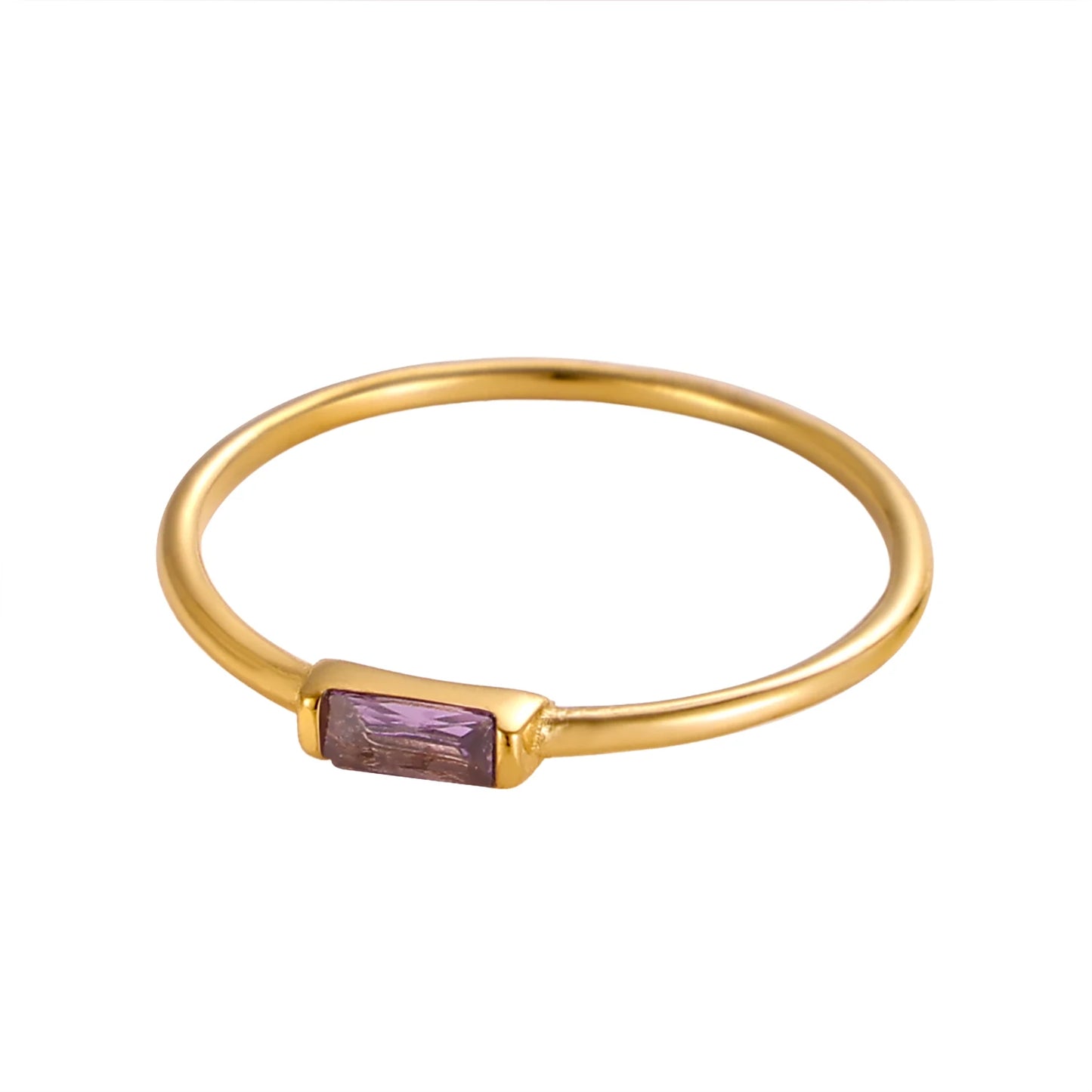 Birthstone Bar Ring