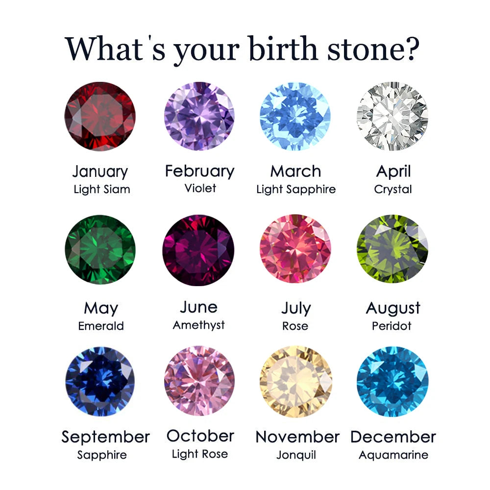 Birthstone Push-Back Earrings