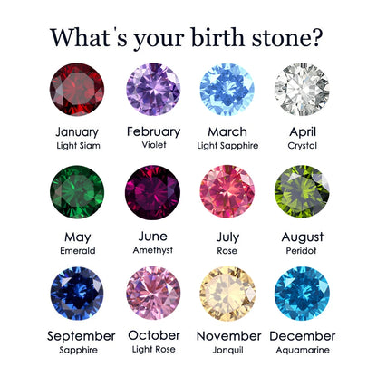 Birthstone Push-Back Earrings