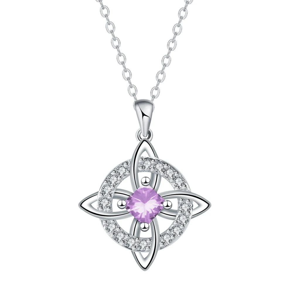 Witch Knot Birthstone Necklace