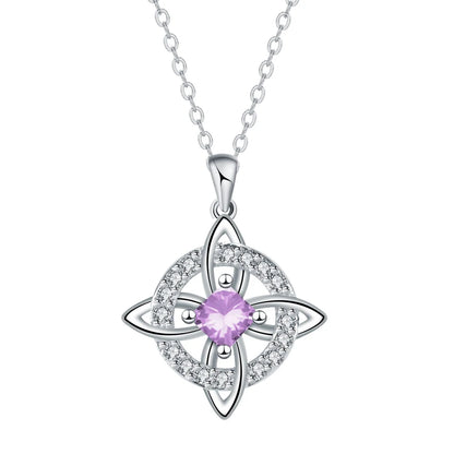 Witch Knot Birthstone Necklace