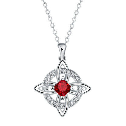 Witch Knot Birthstone Necklace