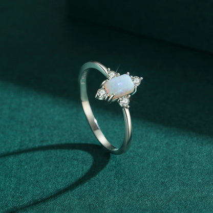 Opal Elegance Ring 925 Sterling Silver